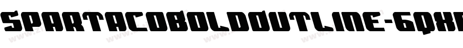 SpartacoBoldOutline-6qxD字体转换