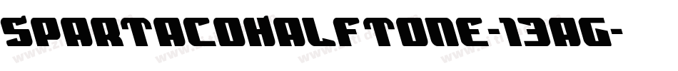 SpartacoHalftone-13ag字体转换