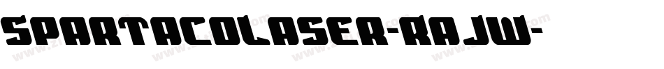 SpartacoLaser-RaJW字体转换