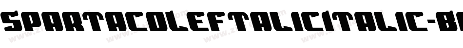 SpartacoLeftalicItalic-BKax字体转换