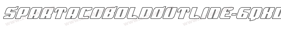 SpartacoBoldOutline-6qxD字体转换