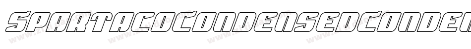 SpartacoCondensedCondensed-9lXL字体转换