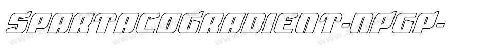 SpartacoGradient-nPgP字体转换