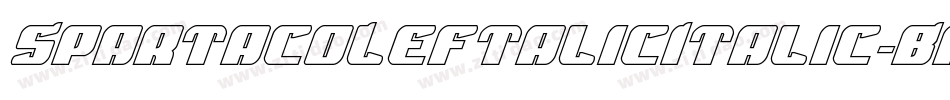 SpartacoLeftalicItalic-BKax字体转换