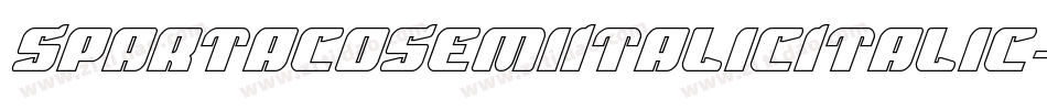 SpartacoSemiItalicItalic-YDMo字体转换