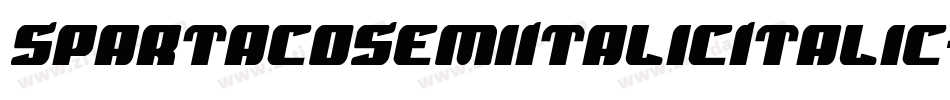 SpartacoSemiItalicItalic-YDMo字体转换