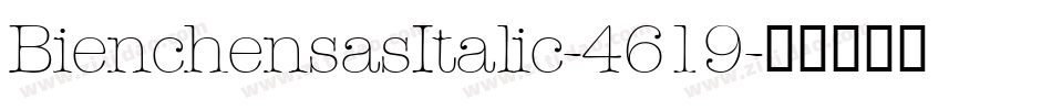 BienchensasItalic-4619字体转换