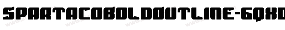 SpartacoBoldOutline-6qxD字体转换