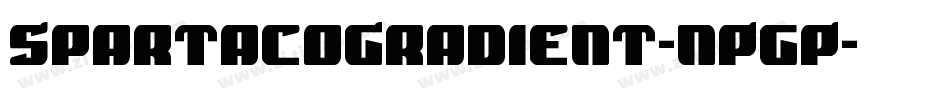 SpartacoGradient-nPgP字体转换