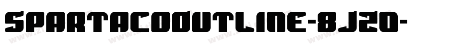 SpartacoOutline-8JZ0字体转换