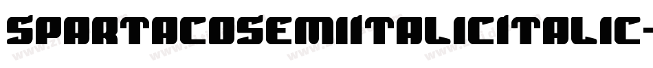 SpartacoSemiItalicItalic-YDMo字体转换