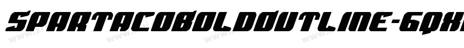 SpartacoBoldOutline-6qxD字体转换