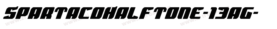 SpartacoHalftone-13ag字体转换