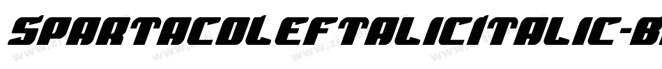 SpartacoLeftalicItalic-BKax字体转换