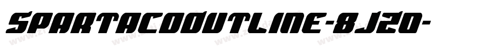 SpartacoOutline-8JZ0字体转换