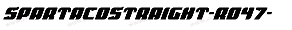 SpartacoStraight-ro47字体转换