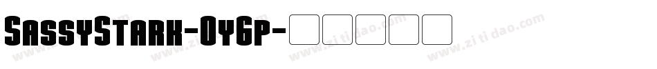 SassyStark-OyGp字体转换