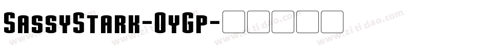 SassyStark-OyGp字体转换