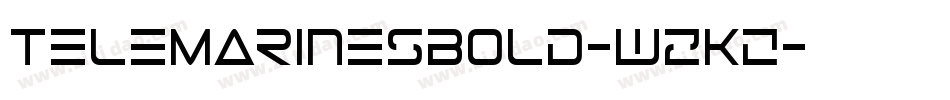 TeleMarinesBold-wzKZ字体转换