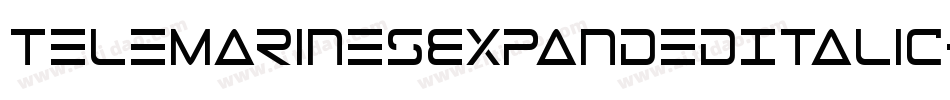 TeleMarinesExpandedItalic-oznd字体转换