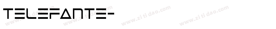 telefante字体转换