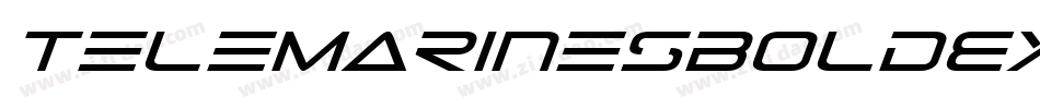 TeleMarinesBoldExpandedItalic-mz6G字体转换