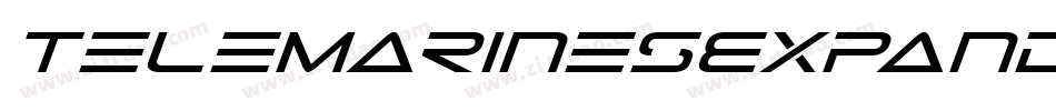 TeleMarinesExpandedItalic-oznd字体转换