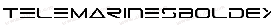 TeleMarinesBoldExpandedItalic-mz6G字体转换