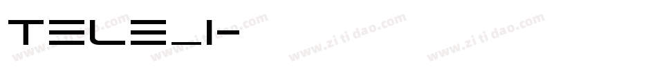 Tele_i字体转换