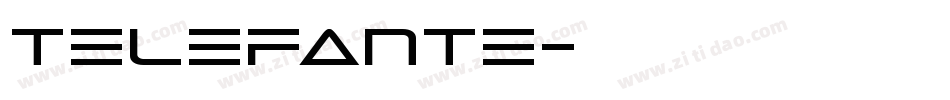 telefante字体转换
