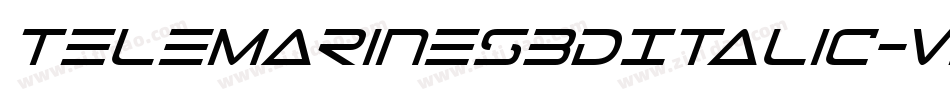 TeleMarines3DItalic-vzMO字体转换