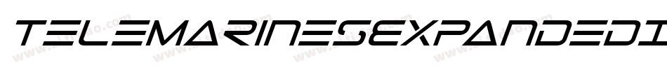 TeleMarinesExpandedItalic-oznd字体转换