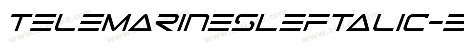 TeleMarinesLeftalic-ez6m字体转换
