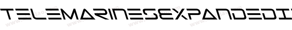 TeleMarinesExpandedItalic-oznd字体转换