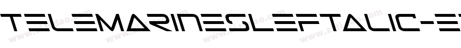 TeleMarinesLeftalic-ez6m字体转换