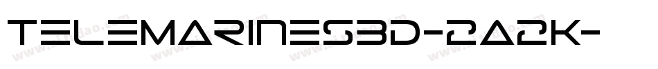 TeleMarines3D-2a2K字体转换