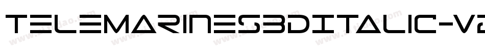TeleMarines3DItalic-vzMO字体转换