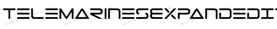 TeleMarinesExpandedItalic-oznd字体转换