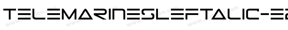 TeleMarinesLeftalic-ez6m字体转换