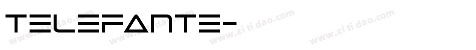 telefante字体转换