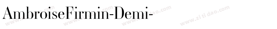 AmbroiseFirmin-Demi字体转换