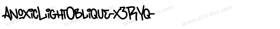 AnoxicLightOblique-x3RYq字体转换