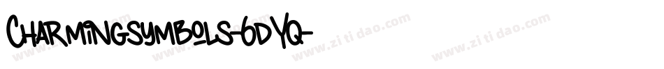 Charmingsymbols-6dYq字体转换