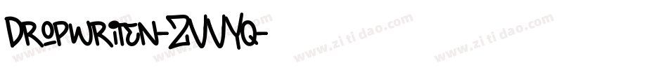 Dropwriten-ZVVYq字体转换