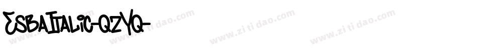 EsbaItalic-qzYq字体转换