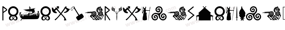 Viking-Runes-Shields字体转换