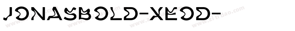 JonasBold-XEod字体转换