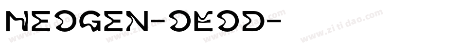 NeoGen-oEod字体转换