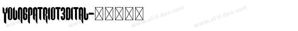 youngpatriot3dital字体转换