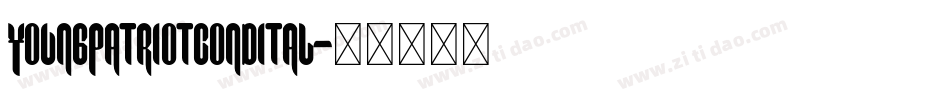 youngpatriotcondital字体转换